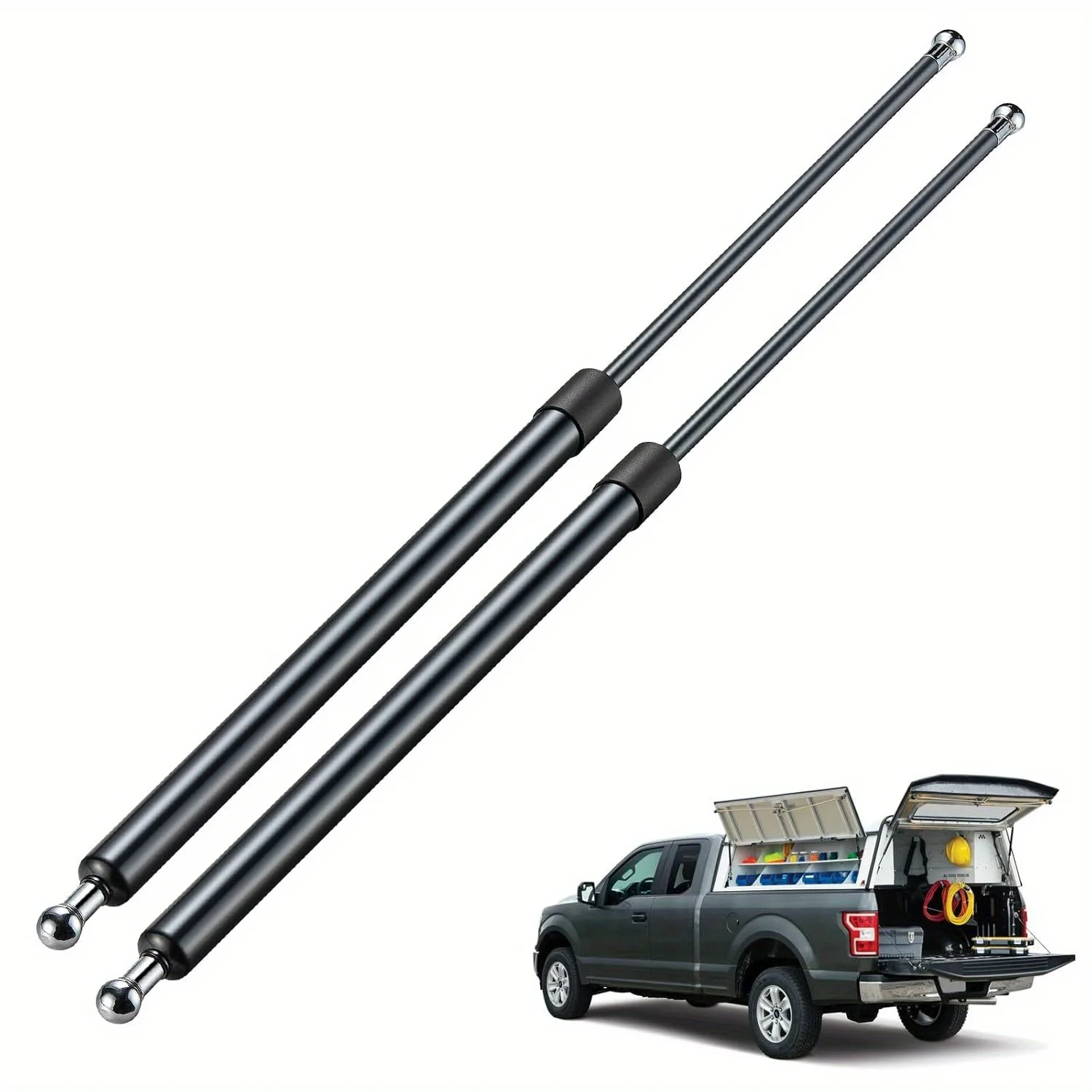 

ST270P15010 Газовые стойки 27 дюймов, 150 фунтов (2 шт.) — для корпуса кемпера, подвала, двери автофургона, люка для лодки