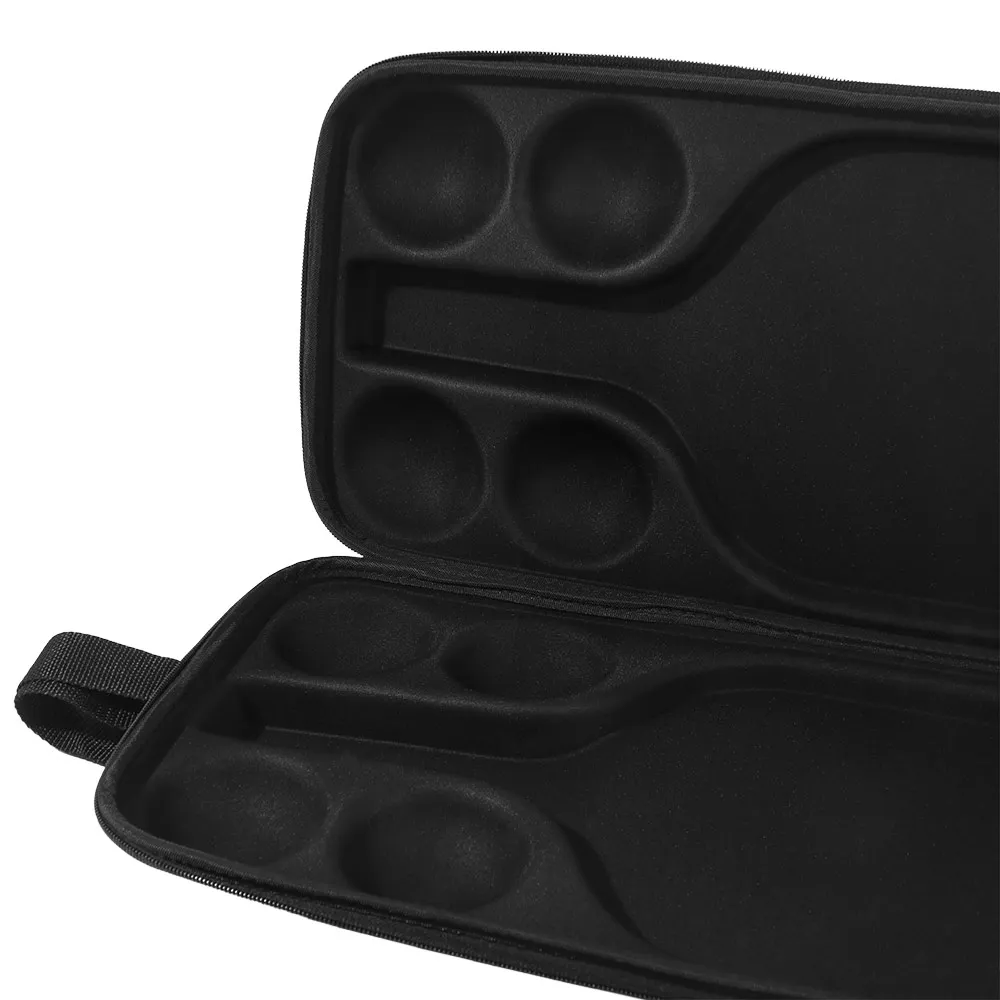 

Waterproof Pickleball Paddle Storage Case EVA Black Racket Organizer Large Capacity Zipper Closure Racket Protector Cover