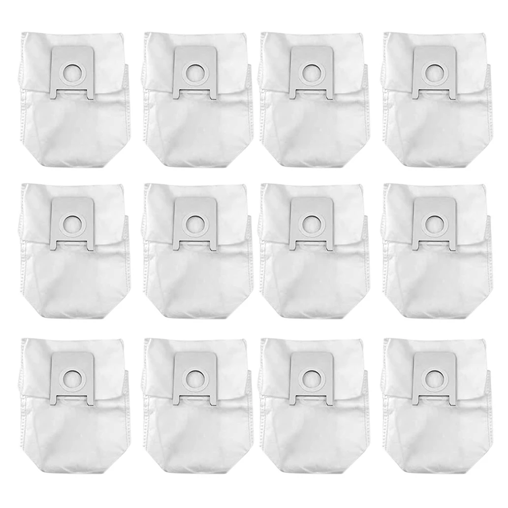 12 Pcs for Roidmi EVE Plus Robot Vacuum Cleaner Parts Dust Bag Garbage Storage Bag Replacement Accessories