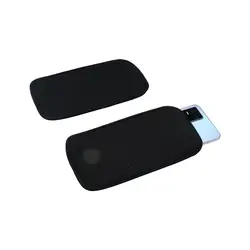 Nylon Universal Mobile Phone Pouch Case Black Smartphone Soft Cover Shockproof for Cell Phone