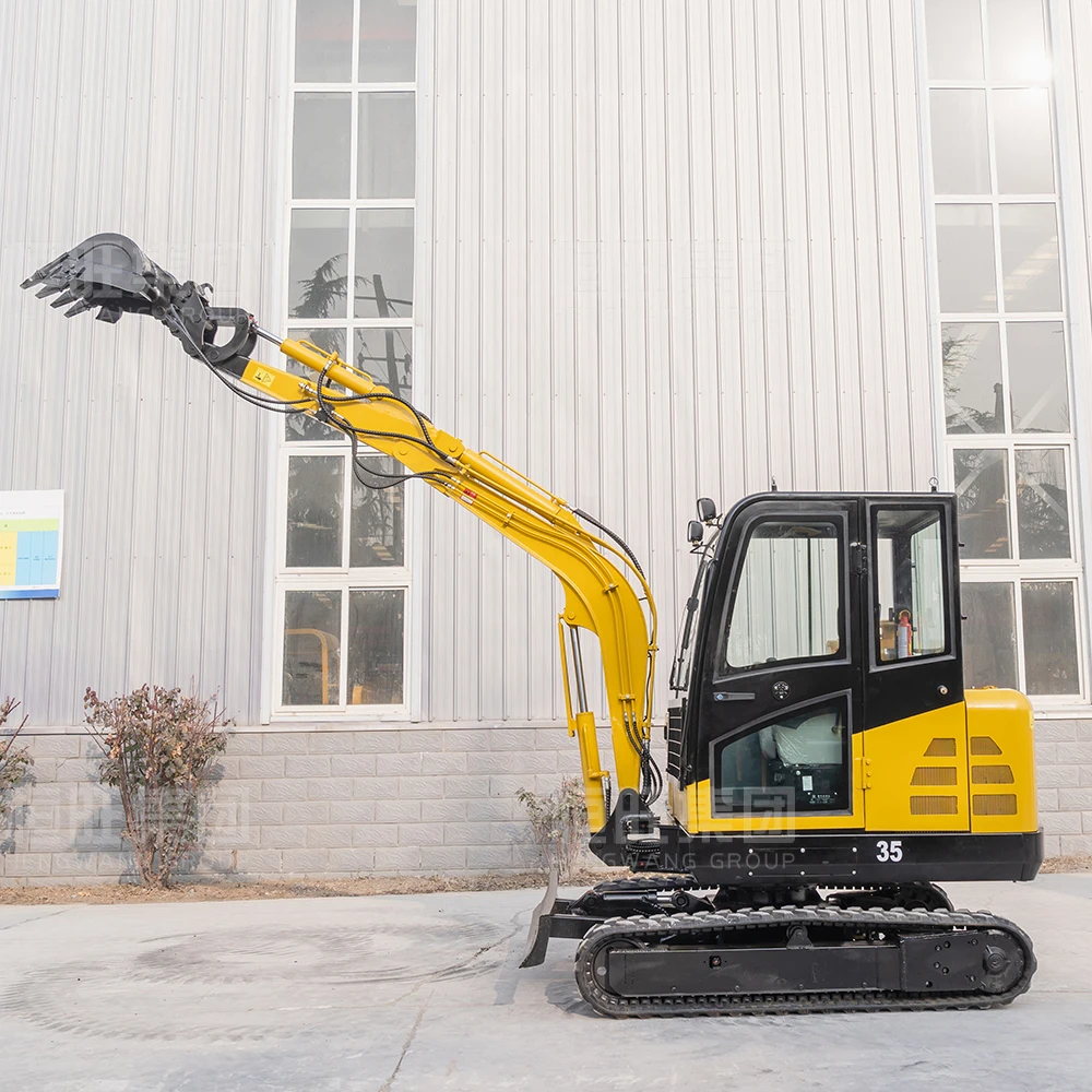 مبيعات المصنع مباشرة محرك كوبوتا 3.5 طن حفارة صغيرة ديزل حفار صغير حفارة زاحفة جرار زراعي حقيبة صغيرة #4