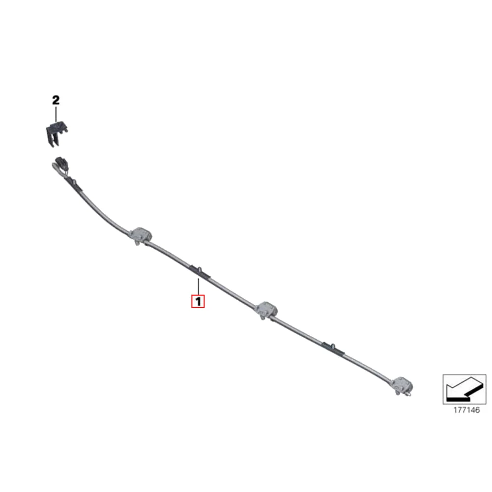 

New Front Windshield Washer Nozzle Sprayer Jet System 61667202027 For -BMW 7 Series F01 F02 F04 2009-2015 740I 750I 760I