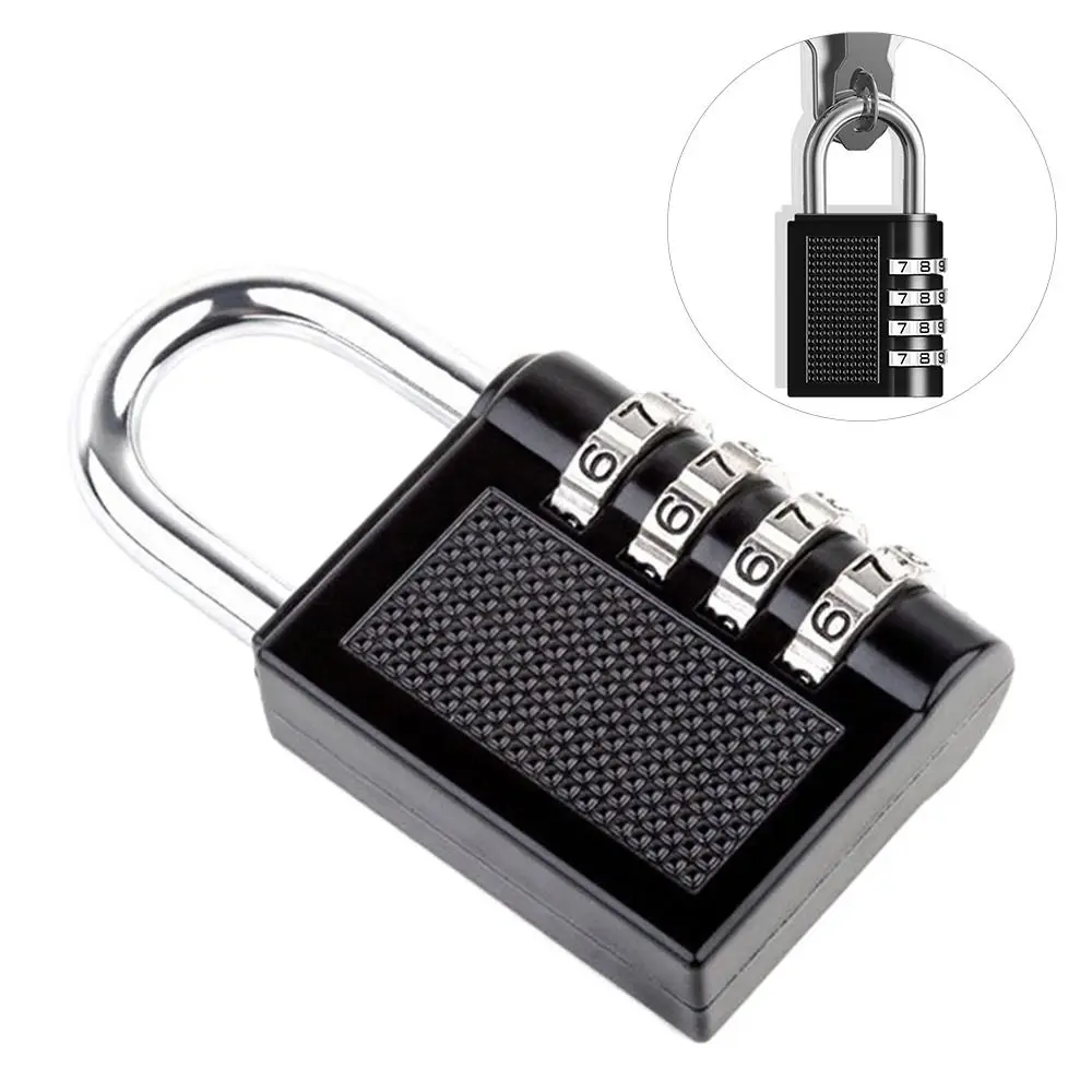 Multifunctional Anti-theft Padlock 4-digit Locks Security Digit Padlock Number Code Motorcycle Helmet Lock