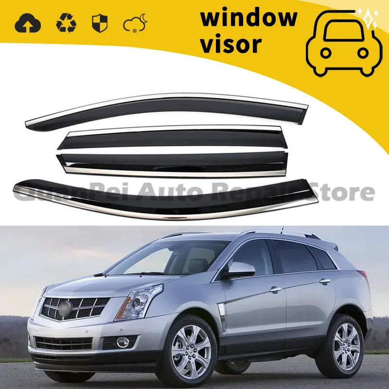 For Cadillac SRX 2011 Rain Guards Window Deflectors Eyebrow Vent Visors