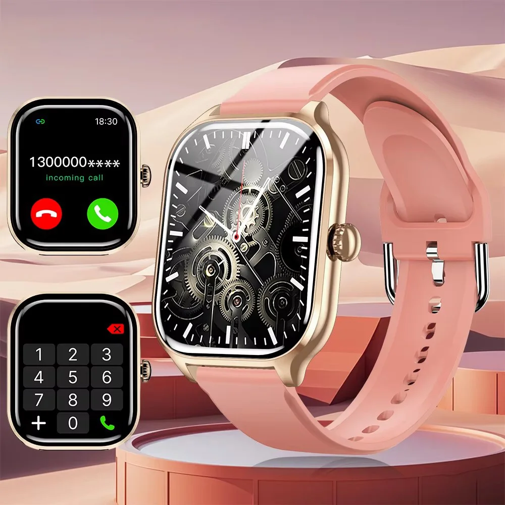 

2025 New Smart Watch Bluetooth Call Message Reminder 24 Hour Health Monitoring Smart Watch Gift for Men and Women HW12