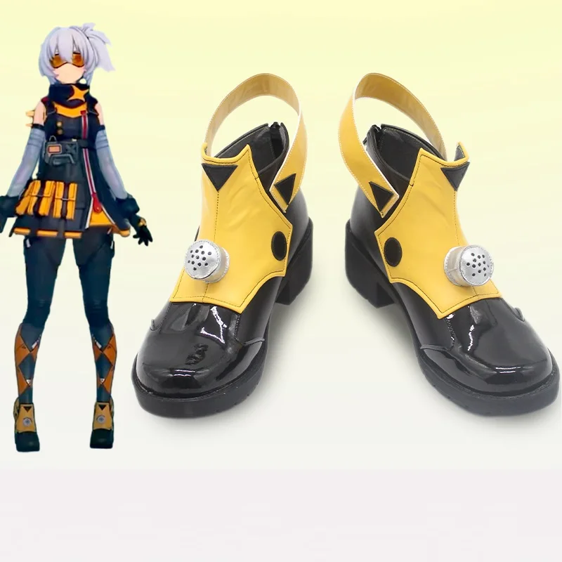 Game NO 11 Zenless Zone Zero Cosplay Props Yellow Shoes Halloween Cosplay Custom Made Boots