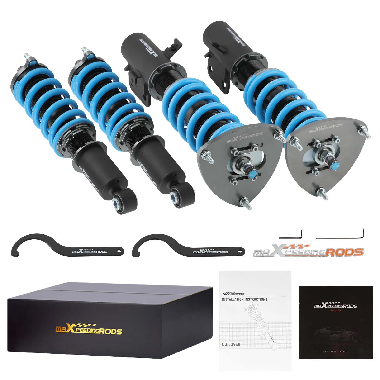 MaXpeedingrods 24 Way Damper Coilover Shocks Struts Kit for Subaru Legacy B4 Touring Wagon 2005-2009