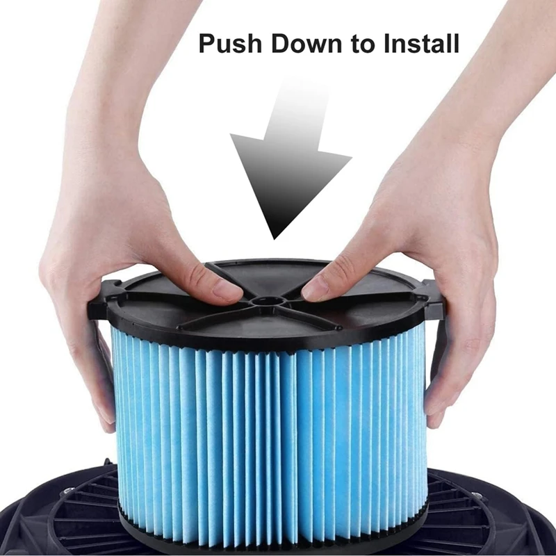 4 แพ็ค VF3500 3 ชั้นฝุ่นจีบกระดาษกรองสําหรับ RIDGID 3 ถึง 4.5 แกลลอน Wet/Dry Shop เครื่องดูดฝุ่นอุปกรณ์ทําความสะอาด