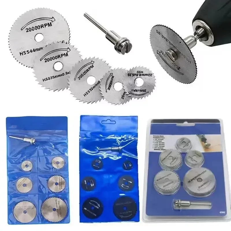 Mini lama per sega HSS accessori per smerigliatrice elettrica set di lame da taglio per la lavorazione del legno in plastica trapano elettrico lama per sega micro circolare
