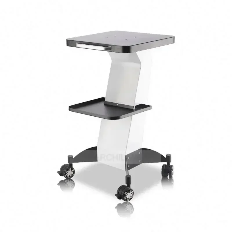 

Hot selling and durable beauty furniture 4 wheel mobile spa metal cart salon trolley