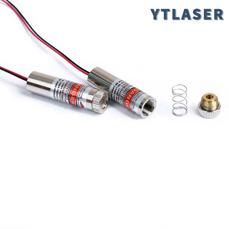 12mm Focusable 650nm Red Line 5mW 10mW 50mW 30mW 100mW PMMA Lens Laser Diode Module Industrial Grade Class IIIA