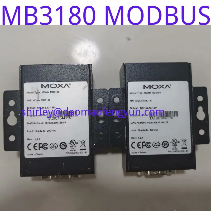 Imagem -02 - Usado Original Moxa Mb3180 Modbus Gateway