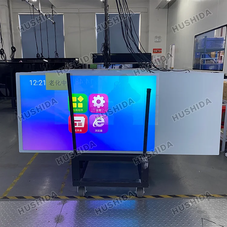 Floor Standing Vertical Tv Touch Screen Kiosk 4k Indoor Advertising Player Display Screen Hd Digital Advertisement Equipment