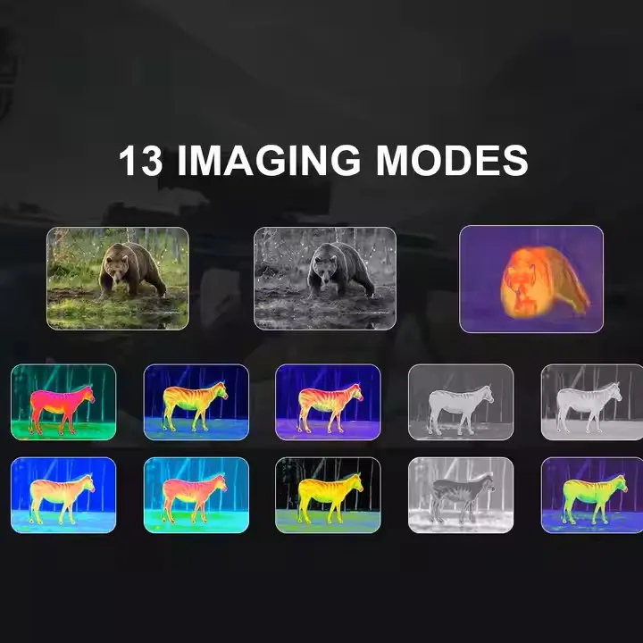 กล้องมองกลางคืน 1.54 นิ้ว 320x320 7x35 FMC 850nm IR 320 หลา มองเห็นในที่มืด แบตเตอรี่ 1700mAh ผลิตภัณฑ์รักษาความปลอดภัย