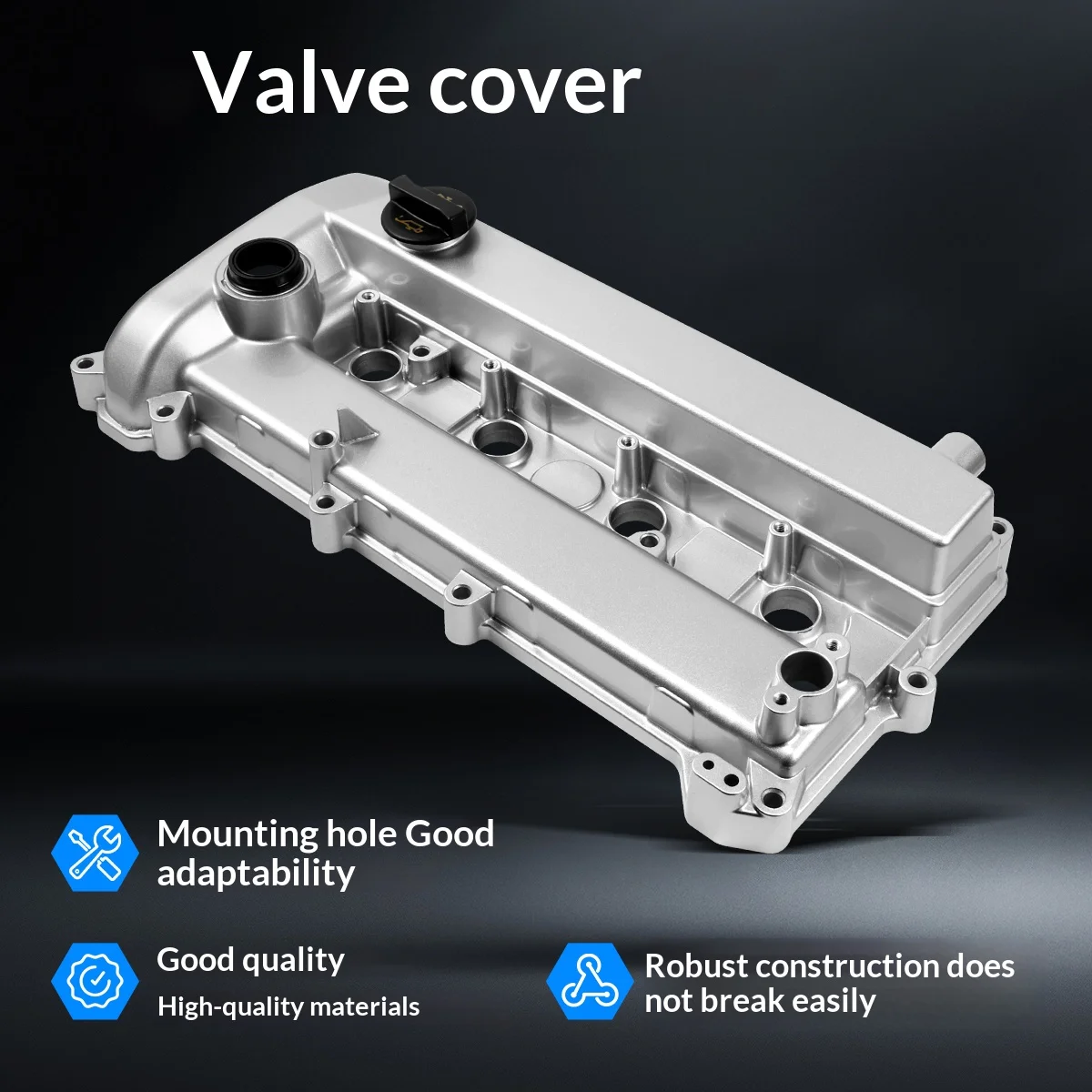Aluminum Engine Valve Cover Kit OE 8E5G-6K272-B L3N5-10-210C For Ford Focus Mondeo C-MAX Mazda 3 6 Volvo S40 V50 2.0L 2.3L