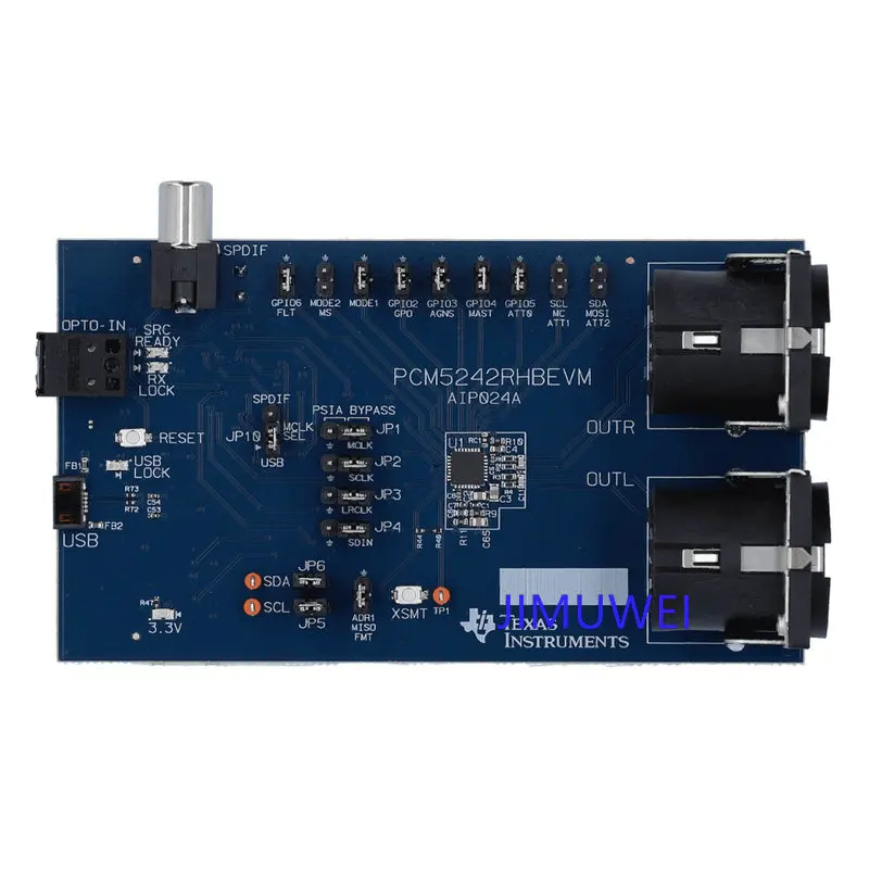 PCM5242RHBEVM Audio with intelligent amplifier speaker enhancement evaluation board