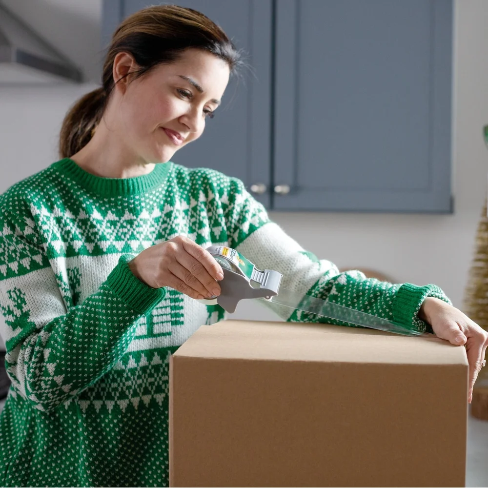 Clear Acrylic Packing Tape 1.88in x 30yd 2 Rolls Frustration Free Smooth Unrolls Long Lasting Adhesive Quiet Release Shipping