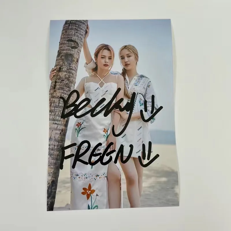 Freenbecky freen becky hdポスターサインサインサイン入り写真タイ