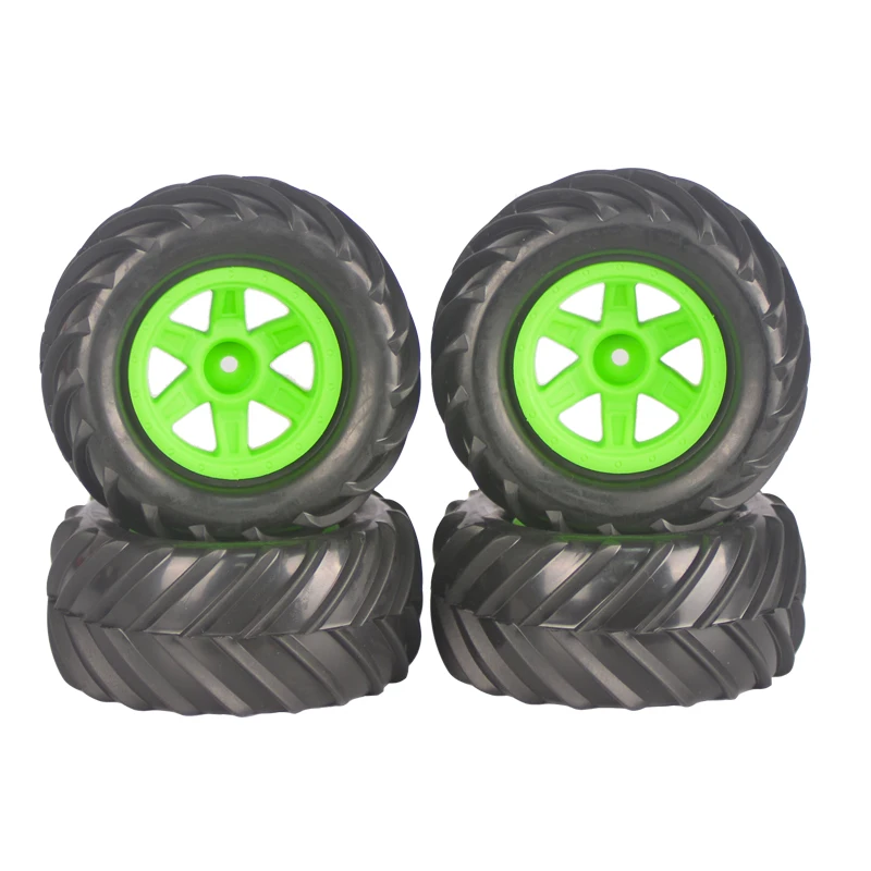 Opony do zdalnie sterowanych samochodów w skali 1/16, zestaw 4 sztuk, duże opony Monster 90 mm, złącza sześciokątne 12 mm, pasują do Traxxas E-Revo Mjx 16207 16208 Hbx 16890 Scy 16101, części do tuningu i modyfikacji