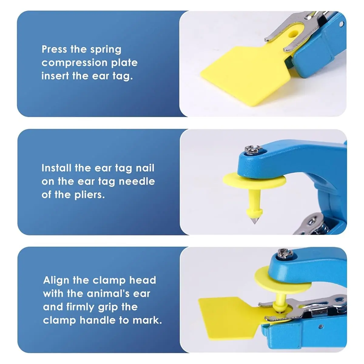 update. Universal Livestock Ear Tag Pliers Applicator Veterinary Ear Tag Applicator for Cattle, Sheep, Goats, and More