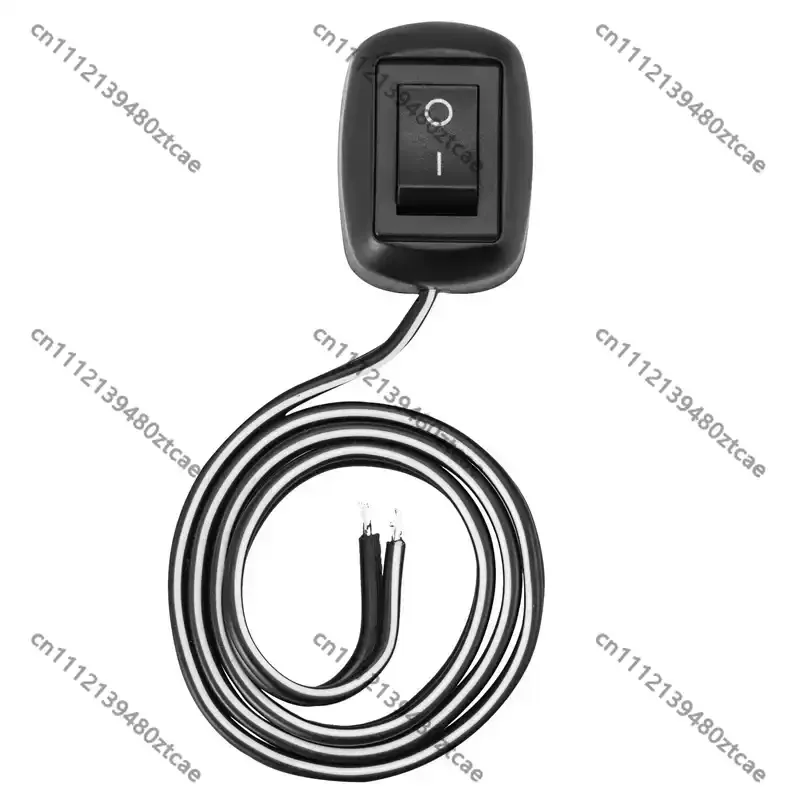 12V 6A Mini Inline Rocker Switch With Wire Sticky Mount Auto Modification Control Push Button Accessory