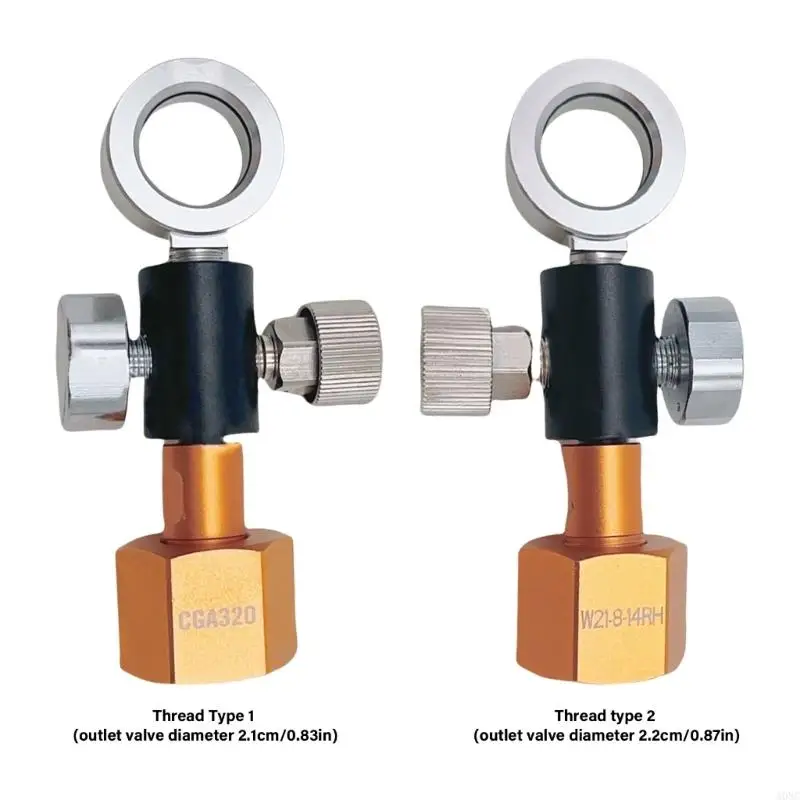 ADAPTER ADAPTOR A0NC CO2 Textura metal com monitoramento pressão real para máquinas refrigerantes, garantindo
