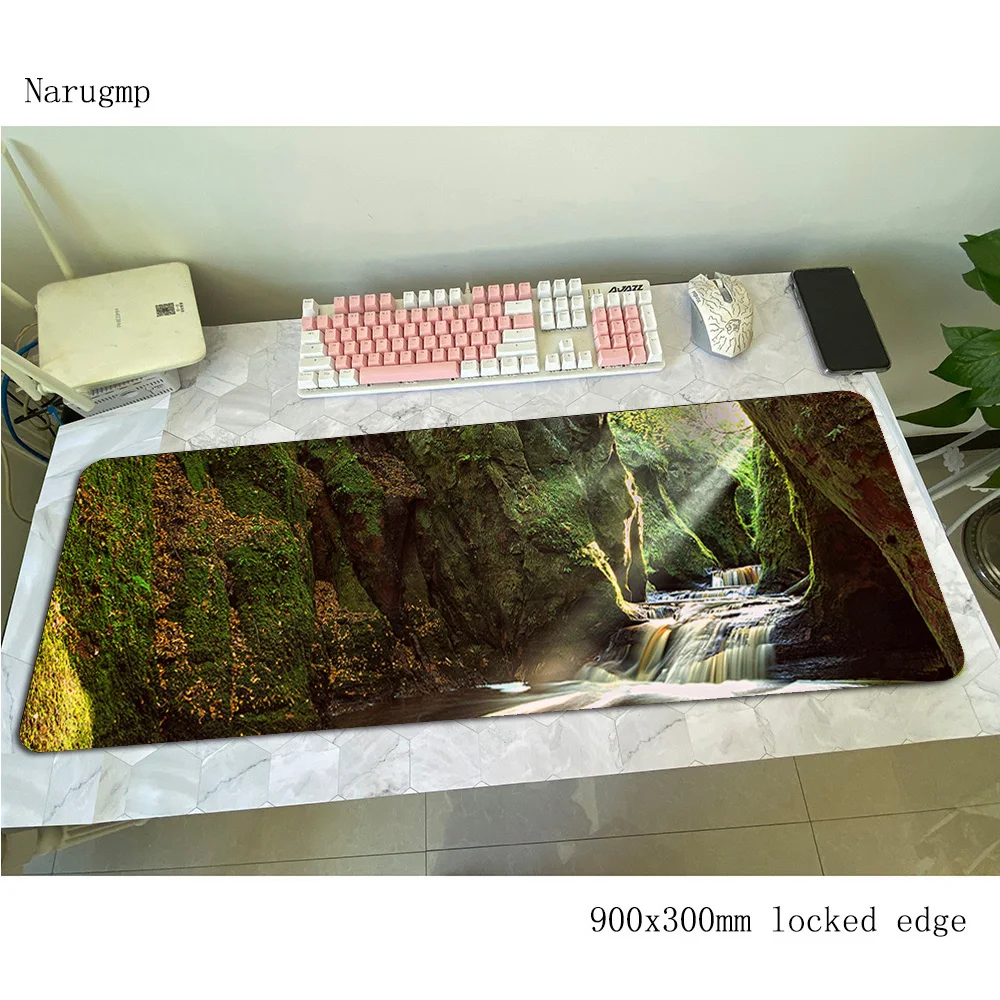 

Коврик для мыши с пещерями 80x30 см, игровой коврик для мыши, большой коврик для геймера, эстетический игровой коврик для компьютерного стола, клавиатура для мыши, большие игровые коврики с героями мультфильмов