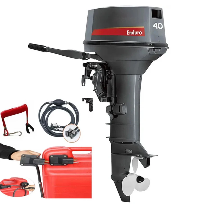 Wholesale Enduro Outboard Motor 2 Stroke 40HP Boat Motor E40G Manual Start Short & Long Shaft for Sport Fishing Boats