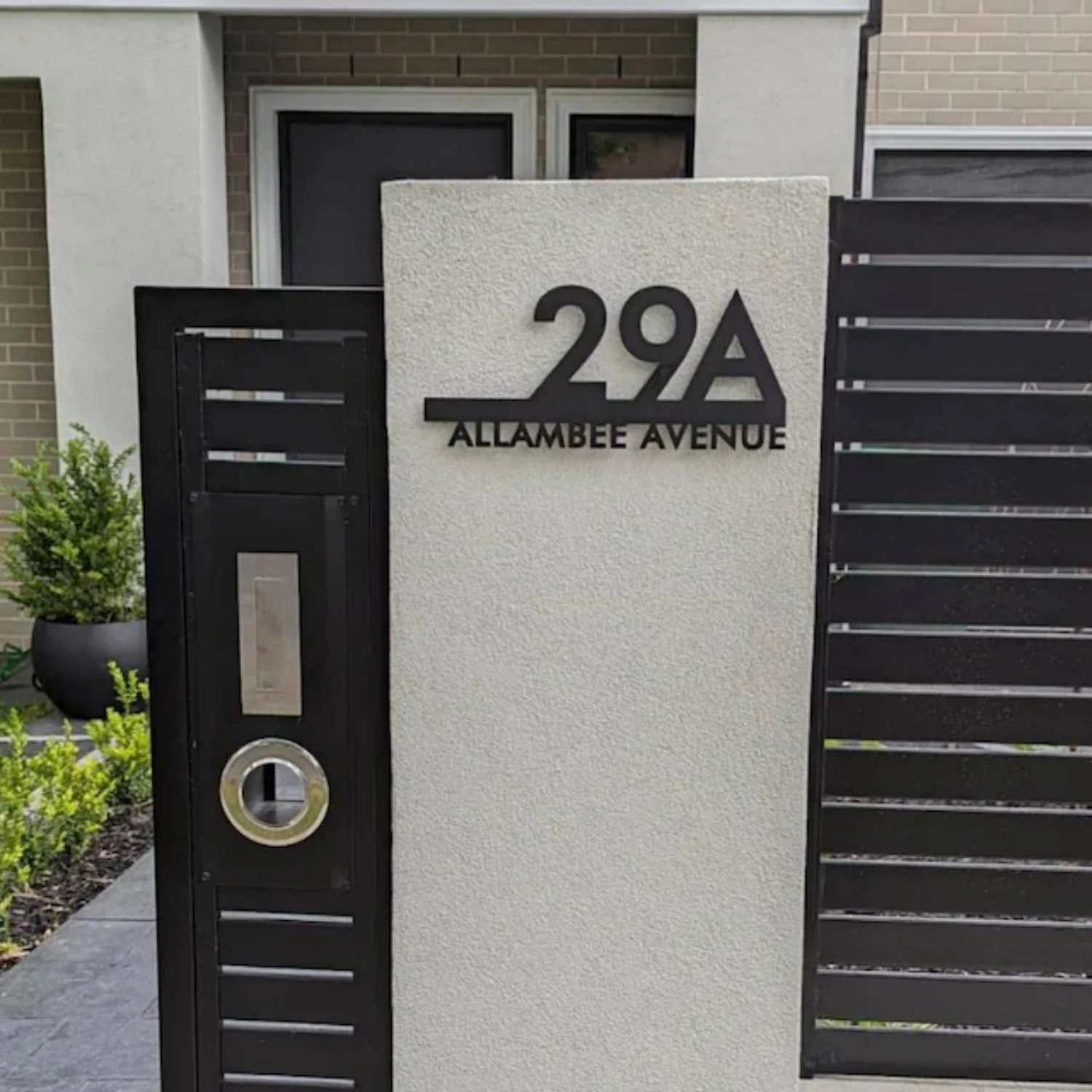 Outdoor Acrylic Home Address Sign Street Number Plate Residential Fence Listing High Quality Custom Sign House Number Sign