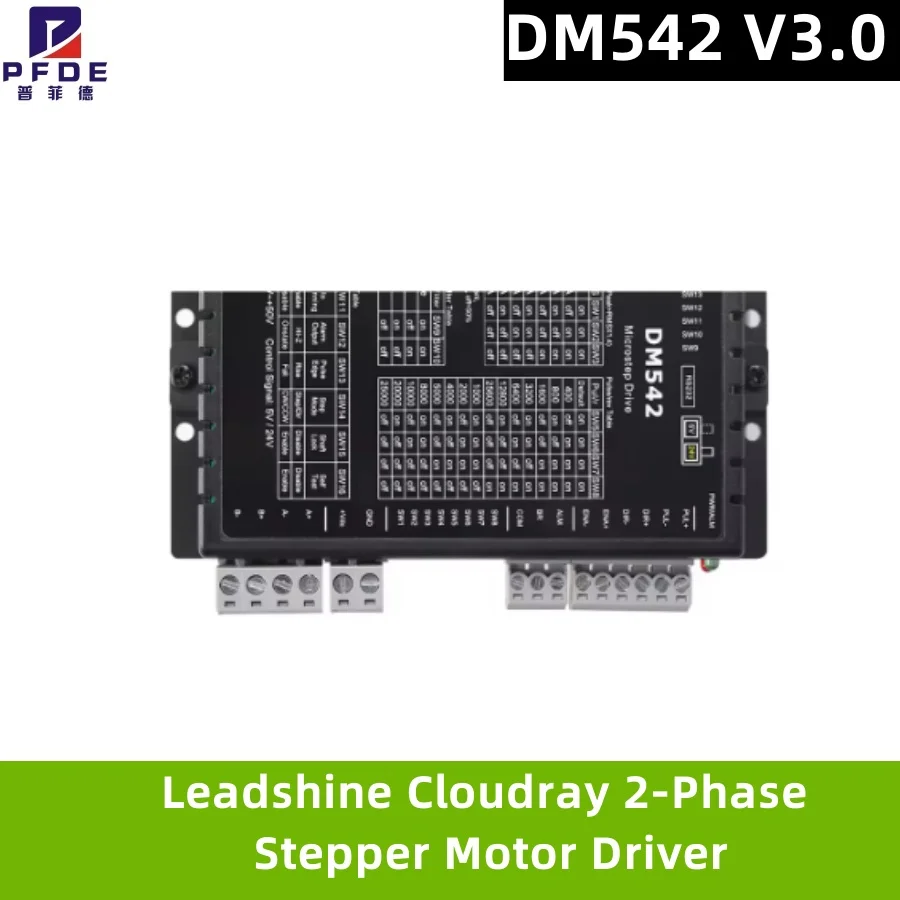 Leadshine Cloudray 2-Phase Stepper Motor Driver DM542  Supply Voltage 18-50VDC Output 1.0-5.0A Current