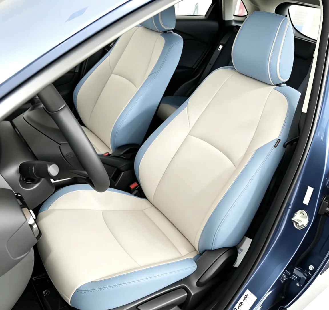 Für Mazda CX3 2018 Maßgefertigte Autositzbezüge Luxuriöses Nappaleder 100% Passform Innenausstattung 360 ° Vollständige Abdeckung – Detail 6