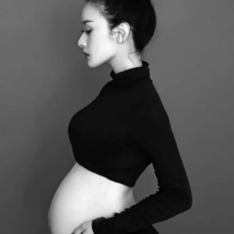 New Maternity Photography Dresses Fitting Pregnant Woman Sexy Shower Dresses Pregnancy Photo Shoot Top