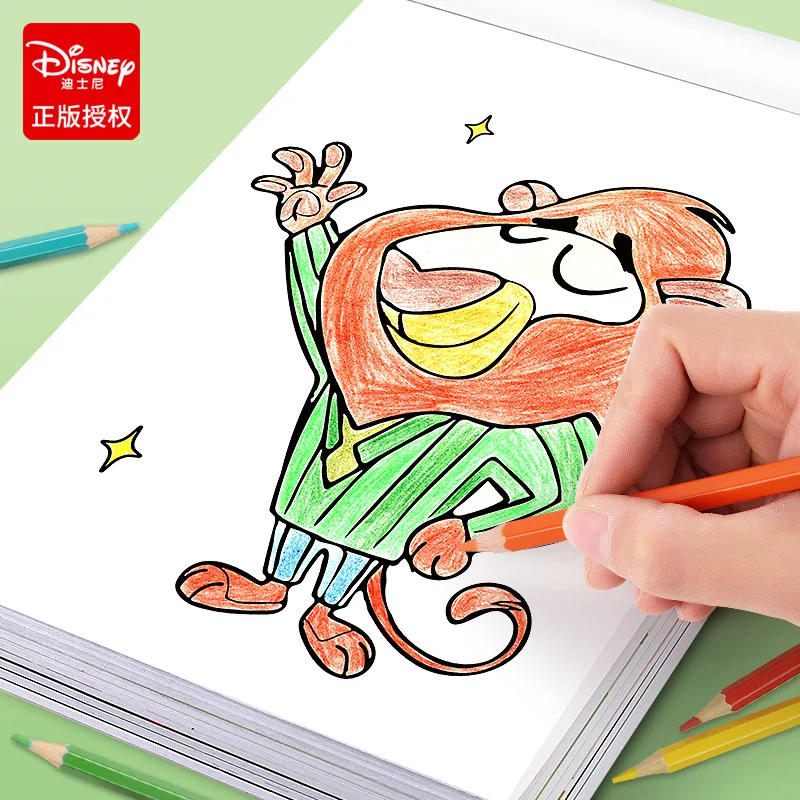 Stitch Cartoon Libro da colorare Marvel Disney Lilo & Stitch Pittura per bambini Scuola materna Graffiti Copia Schizzo Libro Regalo per bambini