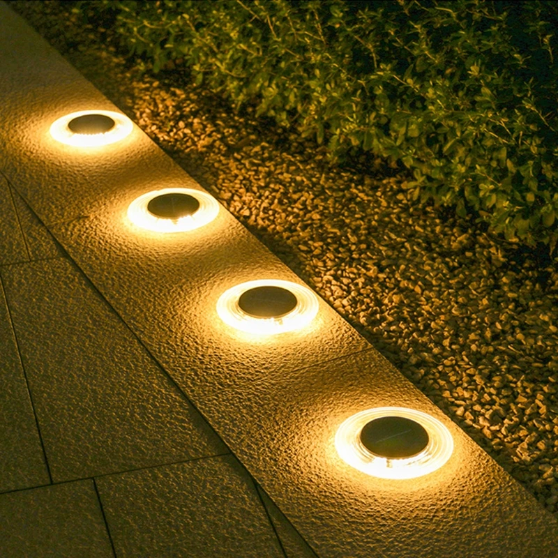 Luci da giardino a LED solari per esterni decorazione impermeabile lampada a energia solare cortile paesaggio percorso prato balcone scala luce