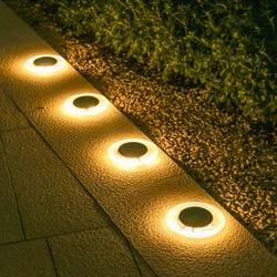 Luci da giardino a LED solari per esterni decorazione impermeabile lampada a energia solare cortile paesaggio percorso prato balcone scala luce sepolta