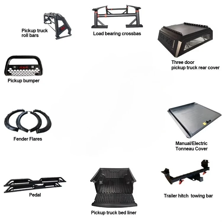 forFactory Hot Sale Manganese Steel Pickup Front Bumper Thickened Sport Bull Bar for Changan Hunter Plus F70 Upgrade Accessories