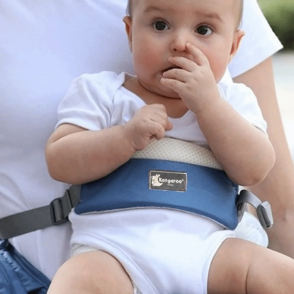 

Ergonomic Design Baby Carrier Breathable Adjustable Infant Waist Stool Strap Soft Material Horizontal Holding Type