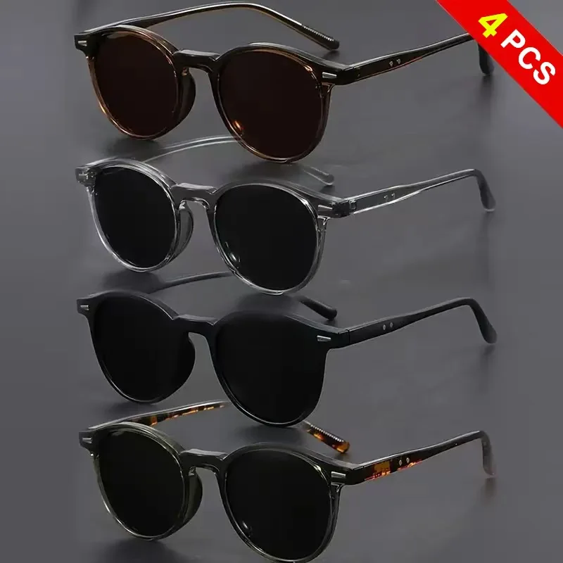 1/4pcs New Male And Female Ultralight Square Sunglasses Driving Fishing UV Beach Fashion Sun Glasses UV400 Eyewear