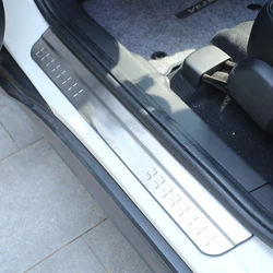 Lilmanta-placas de desgaste de acero inoxidable para coche Honda Vezel, cubierta de protección para umbral de puerta de coche, 2015 - 2021