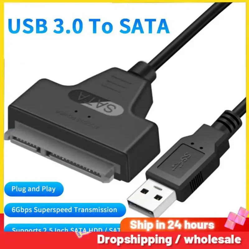 SATA to USB 3.0 / 2.0 Cable Up to 6 Gbps for 2.5 Inch External HDD SSD Hard Drive SATA 3 22 Pin Adapter USB 3.0 to Sata Adapters