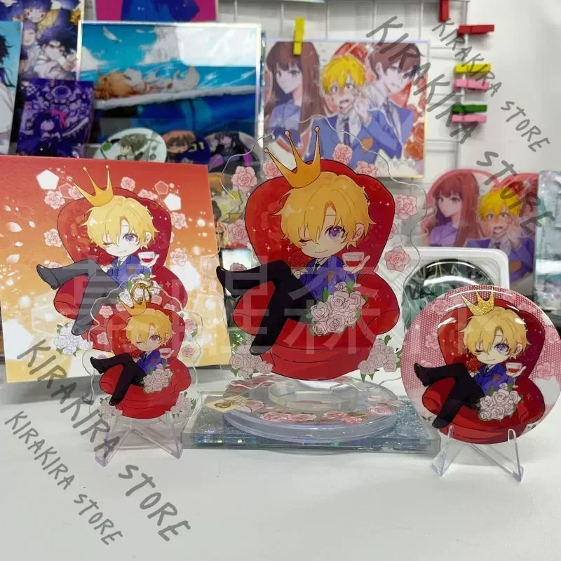

Ouran High School Host Club Suou Tamaki Hitachiin Hikaru Cosplay Colored Paper Pendants Acrylic Standing Sign Ootori Kyouya