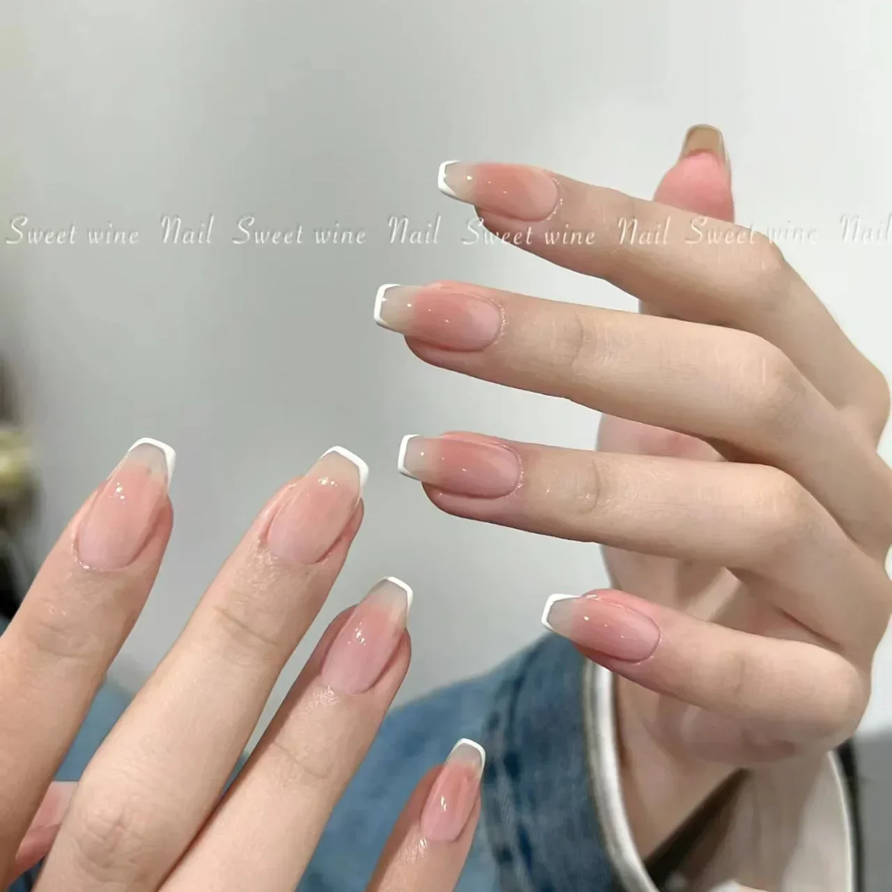 10db Francia handmade Fehérneműs szekrény -en nails Bűvészkellék nails Hordható Csatlakozó nails Hiánytalan fedezze Ál- Köröm Unas postizas Накладные Ногти 네일팁