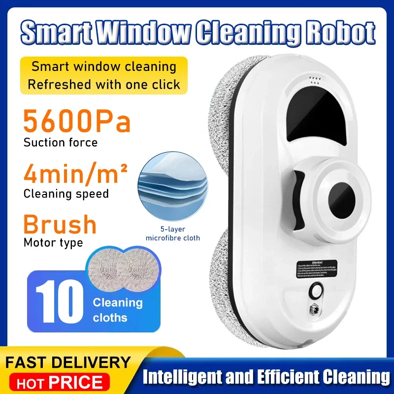 

Window Cleaner Robot Vacuum Cleaning Remote Control For Home Cleaning Anti-Fall Electric Windows Washer Glass Cleaner