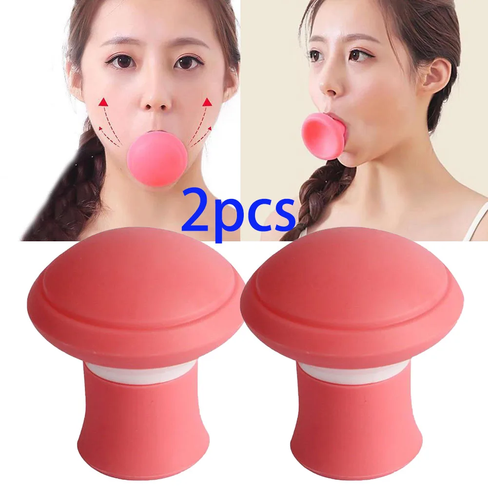 เครื่องมือดูแลผิวกระชับสัดส่วน1/2ชิ้นสำหรับออกกำลังกายยกกระชับใบหน้าเรียวปากกราม