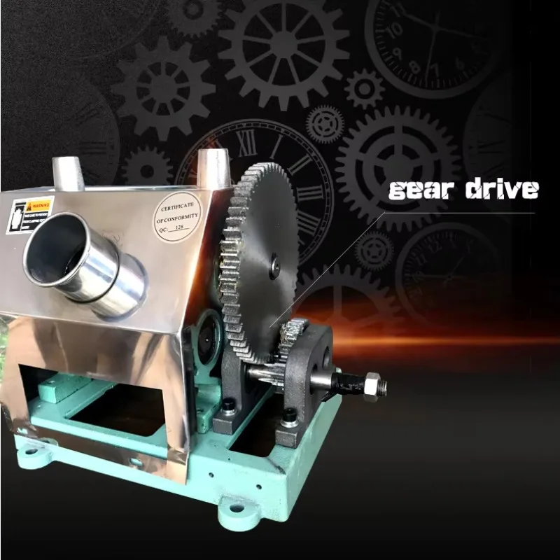 Casa comercial portátil tipo manual mini pequena escala suco de cana de açúcar fazendo máquina extratora de espremedor para venda