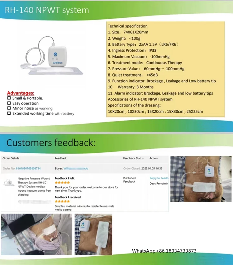 Wundtherapiegerät zum Neupreis mit Unterdruck