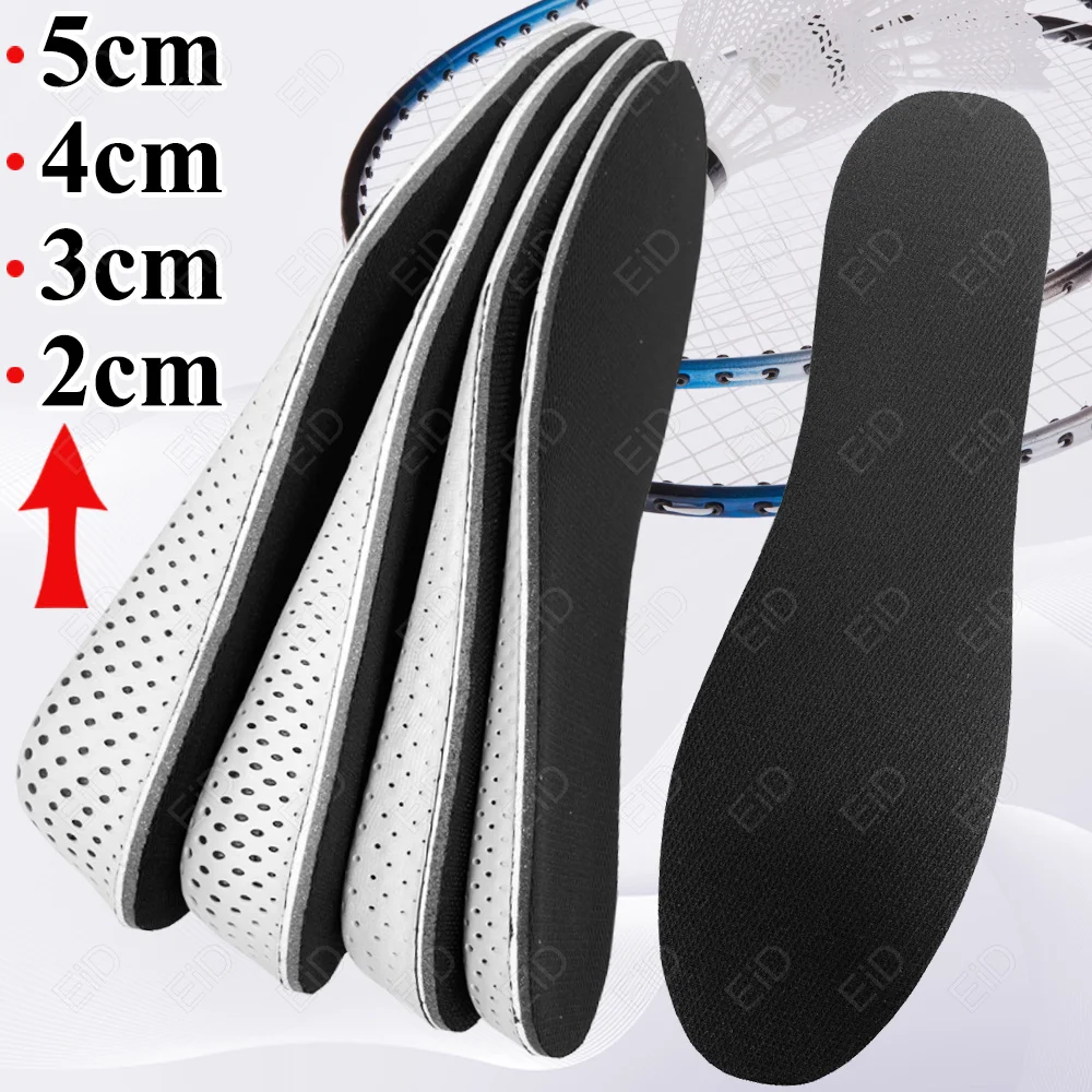 EiD Invisible Height Increase Insoles EVA Memory Foam Heel Lift Shoes Sole Pad Breathable for Men Women Feet Care Insole Cushion