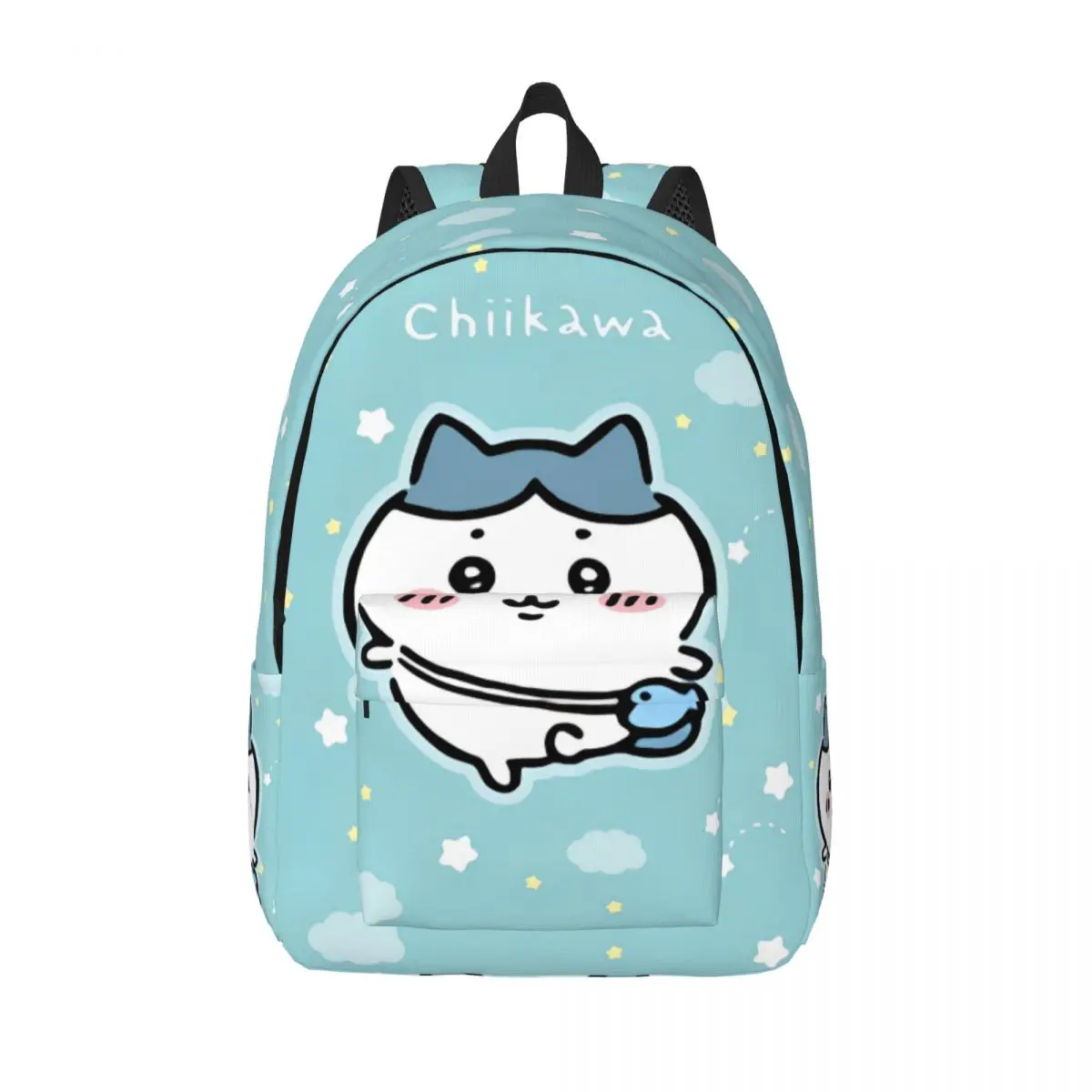 

Chiikawa Blue Hachiware Backpack Men Women High School Business Daypack Cute Cartoon Kawaii Anime College Shoulder Bag Sports