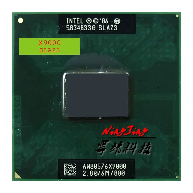 Intel Core 2 Extreme X9000 SLAQJ SLAZ3 2.8 GHz Used Dual-Core Dual-Thread CPU  6M 44W Socket P