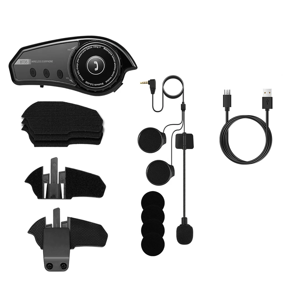 

Гарнитура для мотоциклетного шлема, 800 мАч, Bluetooth-совместимые наушники для шлема 5,0 с окружающим освещением, стереонаушники для езды на велосипеде